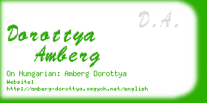 dorottya amberg business card